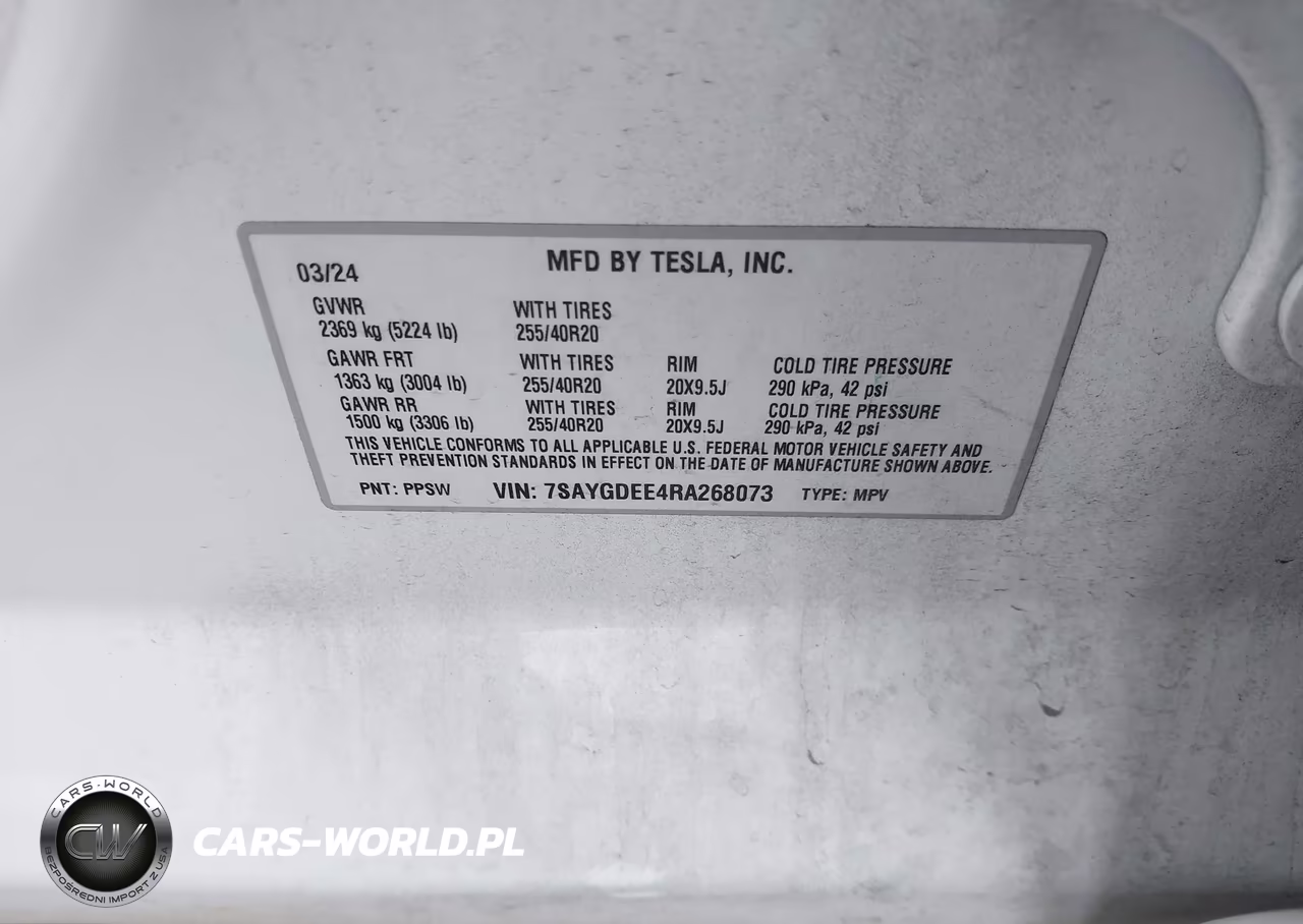 2024 Tesla Model Y Long Range Dual Motor All-Wheel Drive VIN:7SAYGDEE4RA268073 - 9