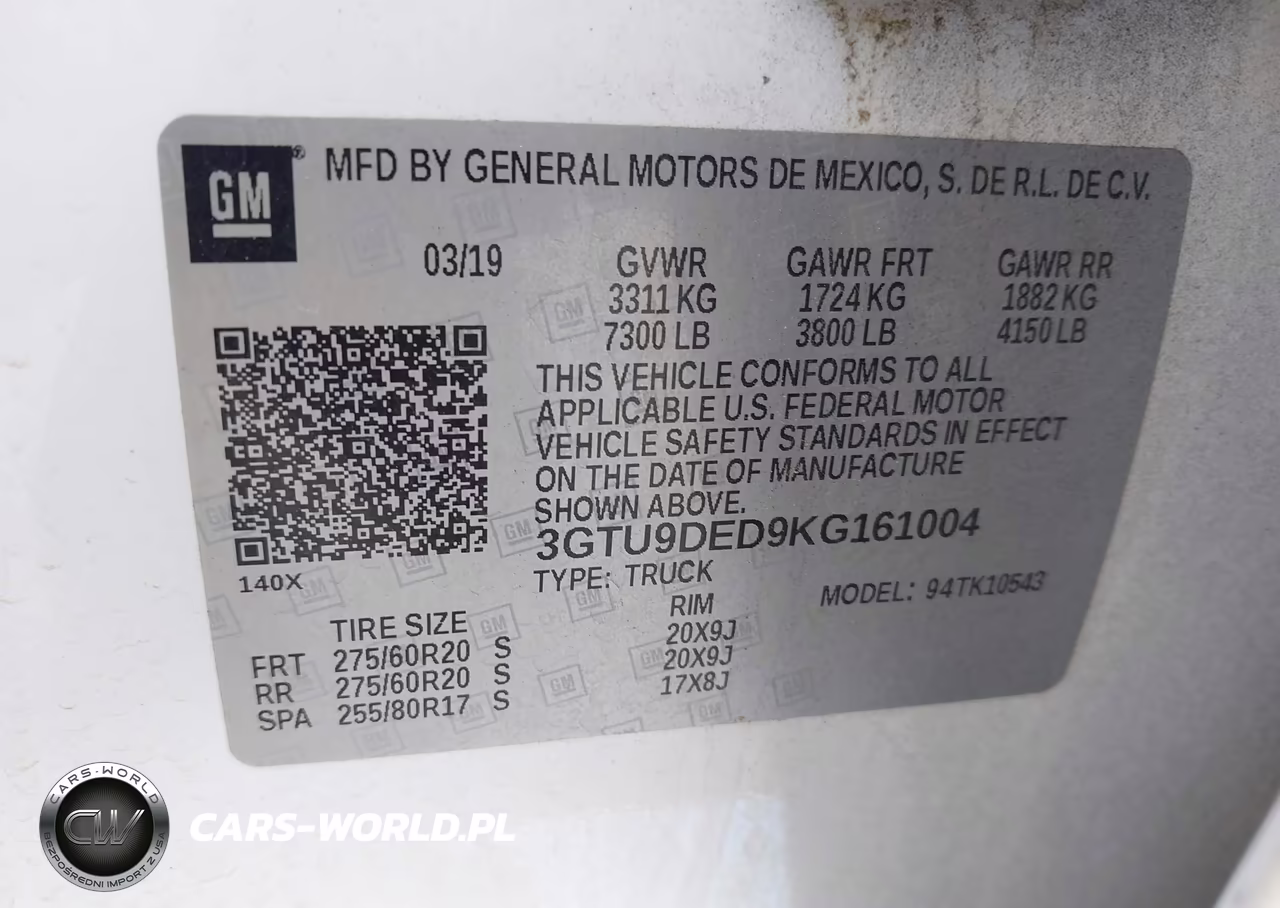 2019 GMC Sierra 1500 Slt VIN:3GTU9DED9KG161004 - 9
