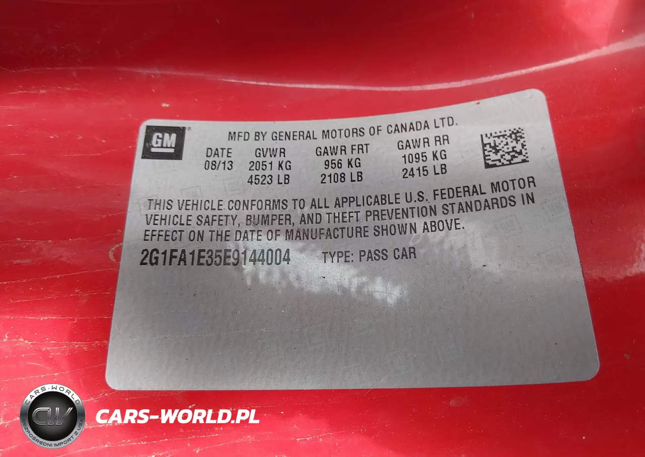 2014 Chevrolet Camaro 2Ls VIN:2G1FA1E35E9144004 - 9
