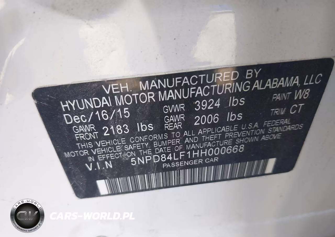 2017 Hyundai Elantra Limited VIN:5NPD84LF1HH000668 - 9