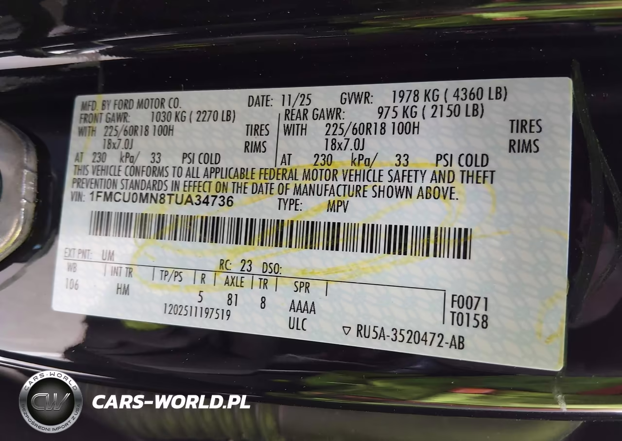 2026 Ford Escape St-Line VIN:1FMCU0MN8TUA34736 - 9