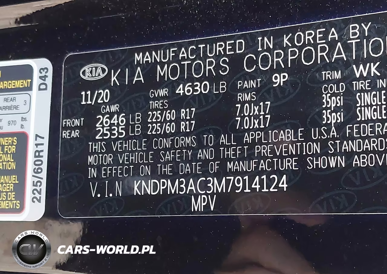2021 Kia Sportage Lx VIN:KNDPM3AC3M7914124 - 9