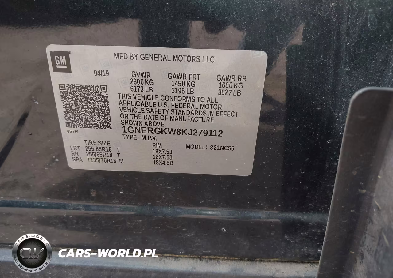 2019 Chevrolet Traverse 1Lt VIN:1GNERGKW8KJ279112 - 9