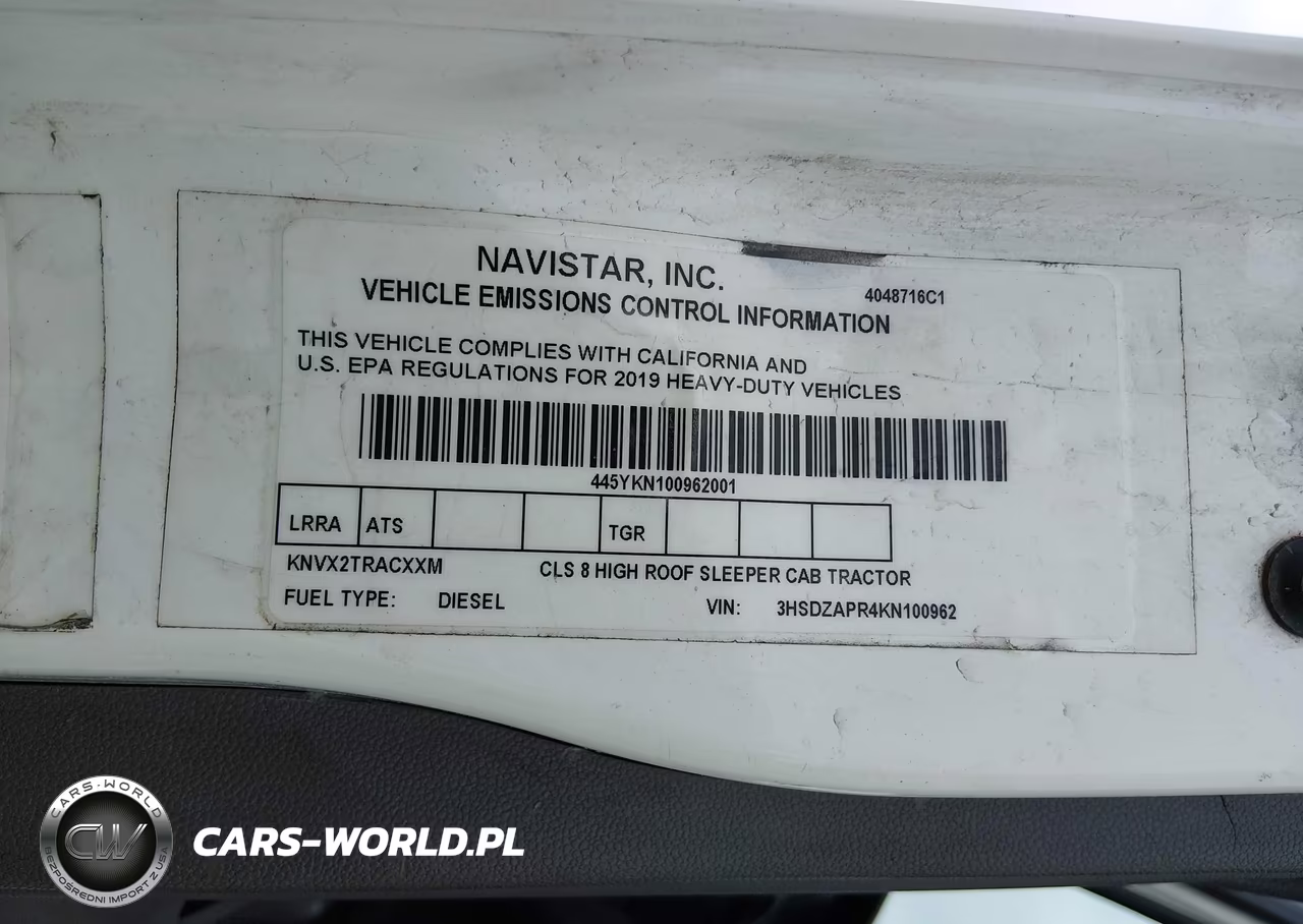 2019 International Lt VIN:3HSDZAPR4KN100962 - 8