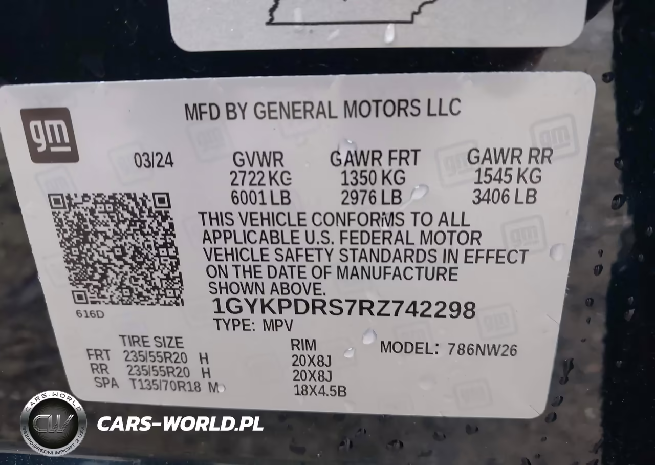 2024 Cadillac Xt6 Awd Premium Luxury VIN:1GYKPDRS7RZ742298 - 9