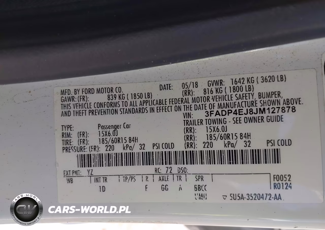 2018 Ford Fiesta Se VIN:3FADP4EJ8JM127878 - 9