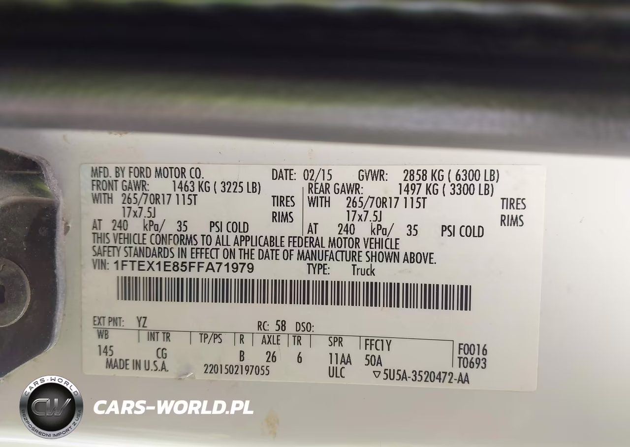 2015 Ford F-150 Xl VIN:1FTEX1E85FFA71979 - 9