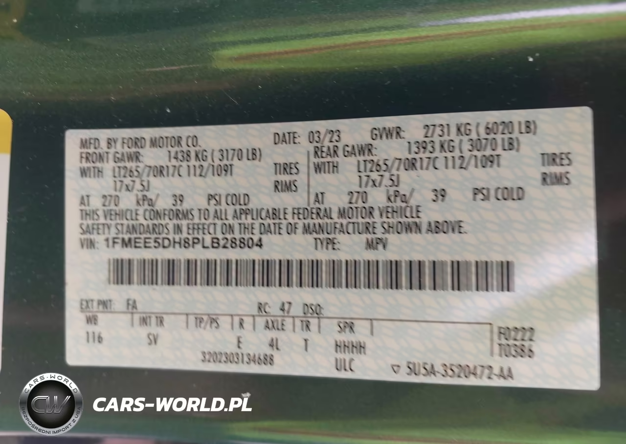 2023 Ford Bronco Black Diamond VIN:1FMEE5DH8PLB28804 - 9
