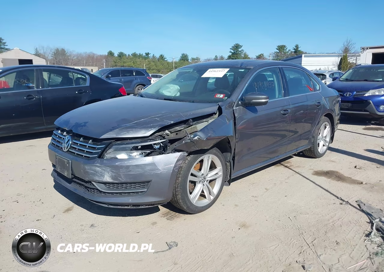 2015 Volkswagen Passat 2.0L Tdi Se VIN:1VWBV7A31FC074611 - 2