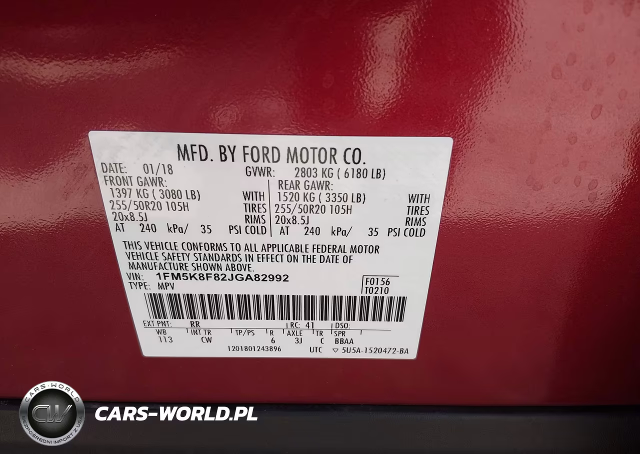 2018 Ford Explorer Limited VIN:1FM5K8F82JGA82992 - 9