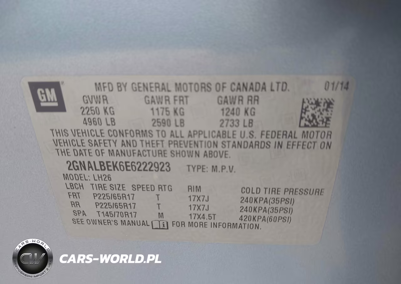 2014 Chevrolet Equinox 1Lt VIN:2GNALBEK6E6222923 - 9