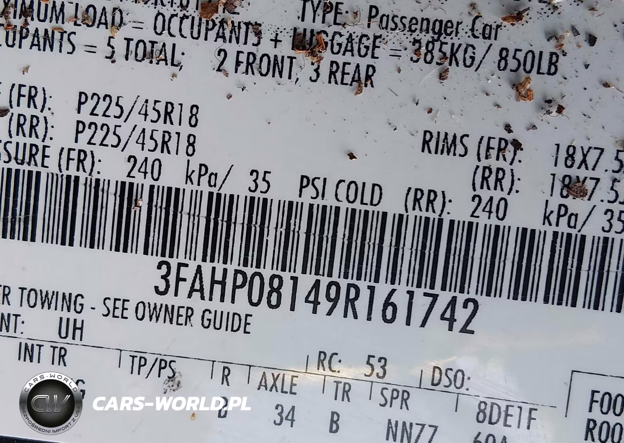 2009 Ford Fusion Sel VIN:3FAHP08149R161742 - 9