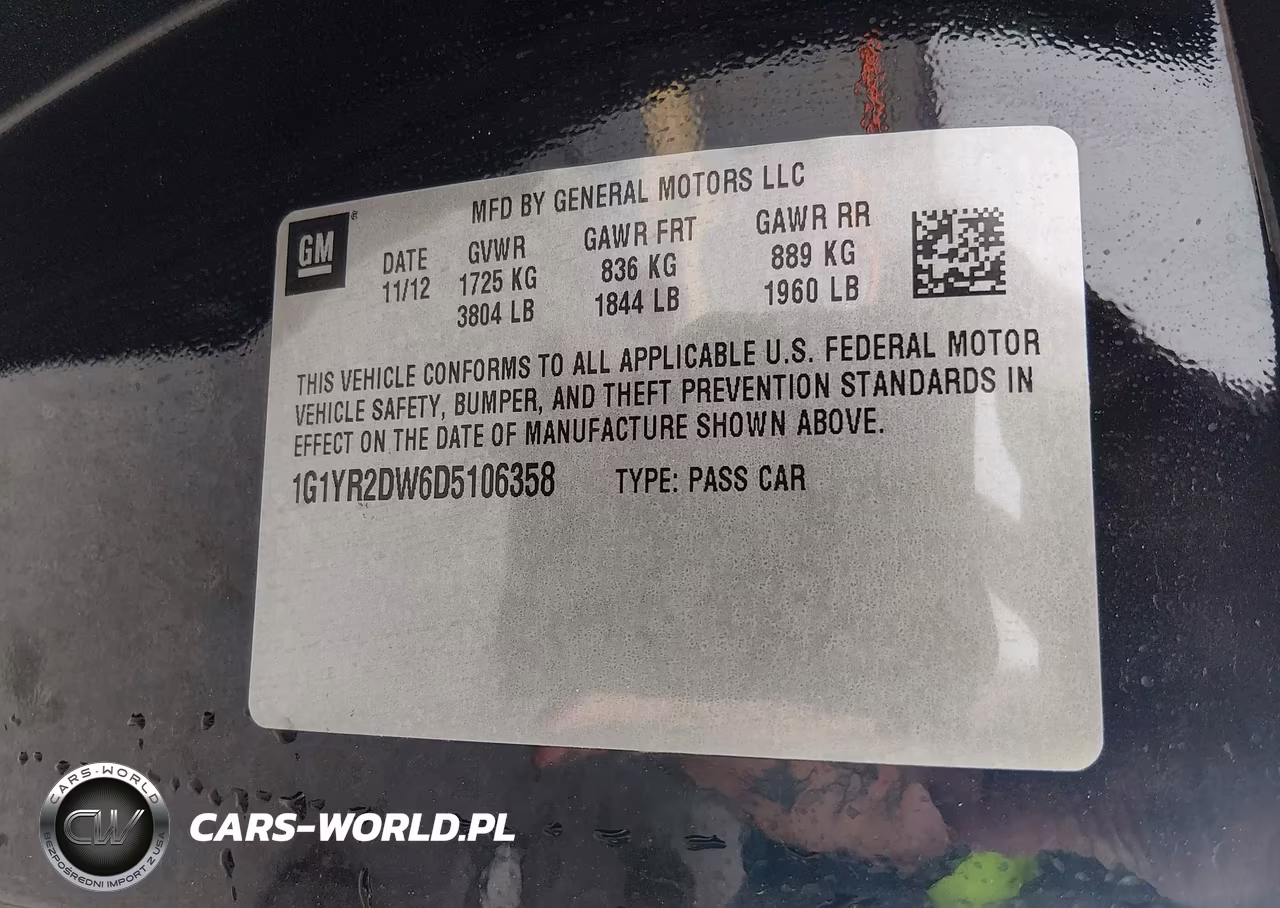 2013 Chevrolet Corvette Grand Sport VIN:1G1YR2DW6D5106358 - 9