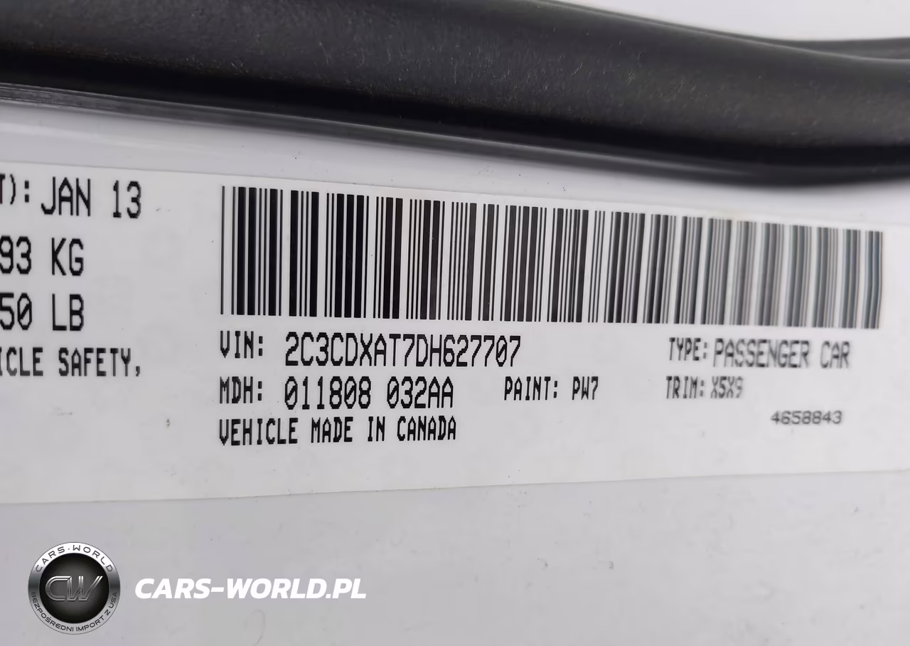 2013 Dodge Charger Police VIN:2C3CDXAT7DH627707 - 9