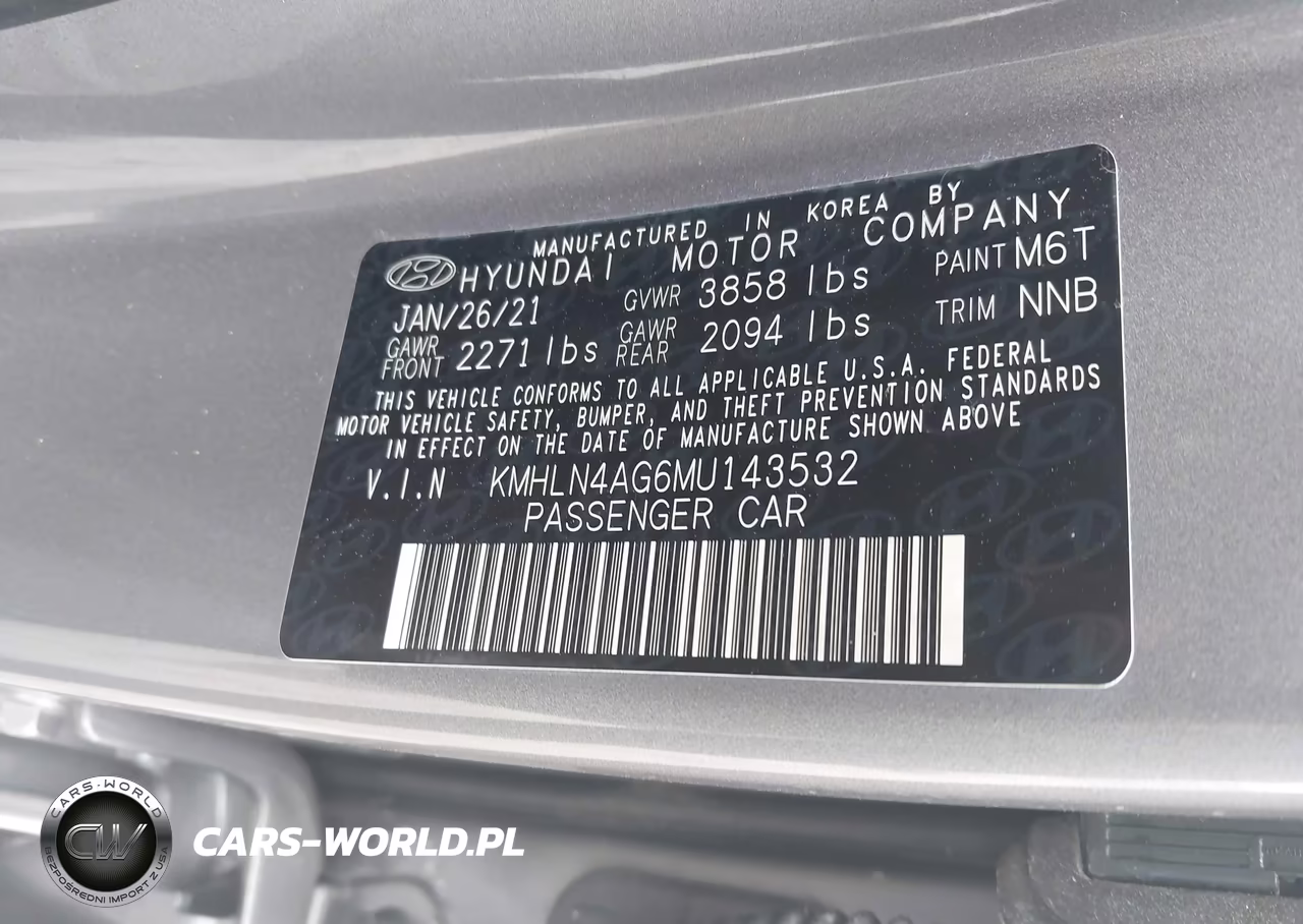 2021 Hyundai Elantra Sel VIN:KMHLN4AG6MU143532 - 9