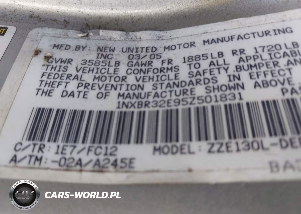 2005 Toyota Corolla S VIN:1NXBR32E95Z501831 - 9