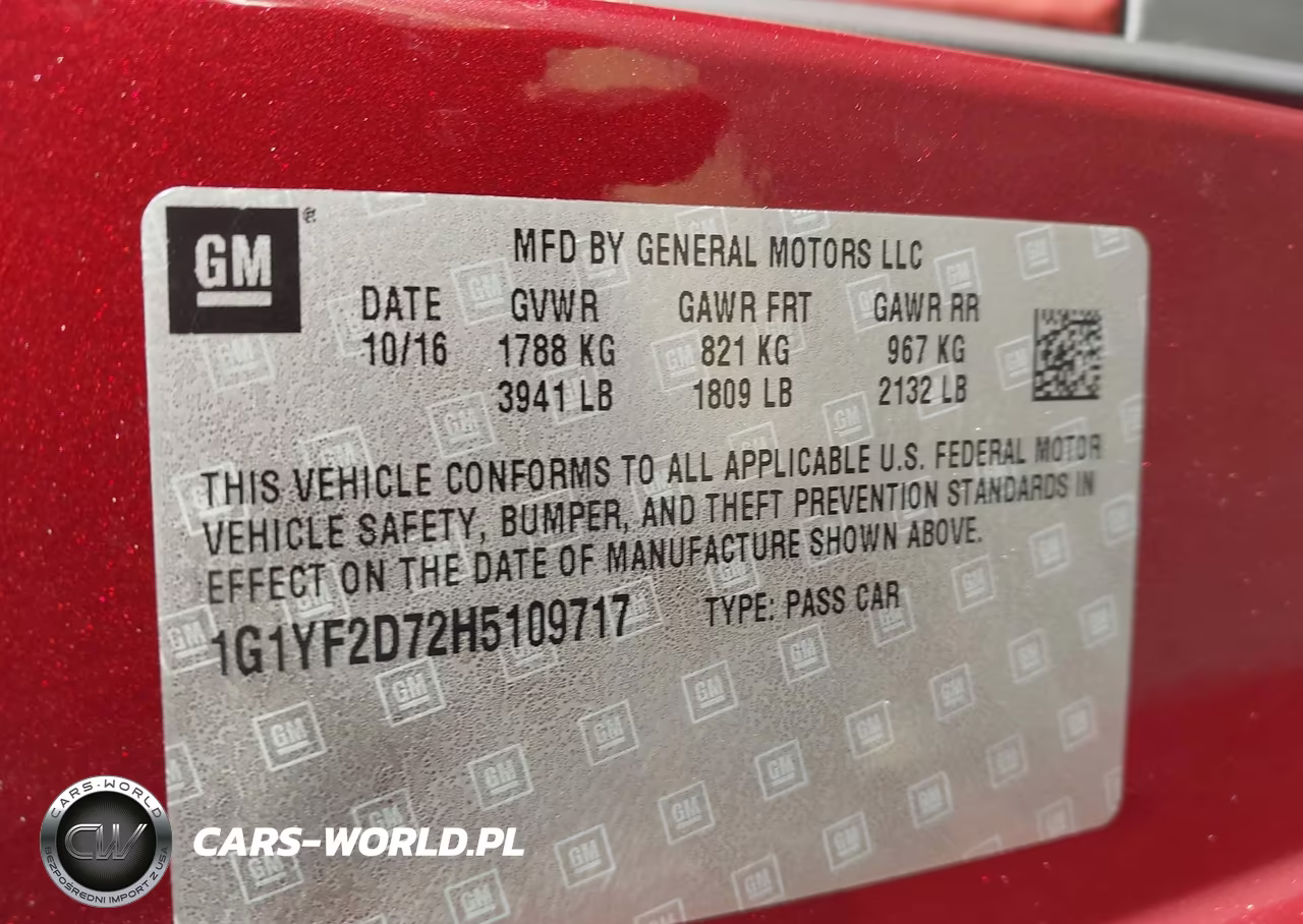 2017 Chevrolet Corvette Stingray VIN:1G1YF2D72H5109717 - 9