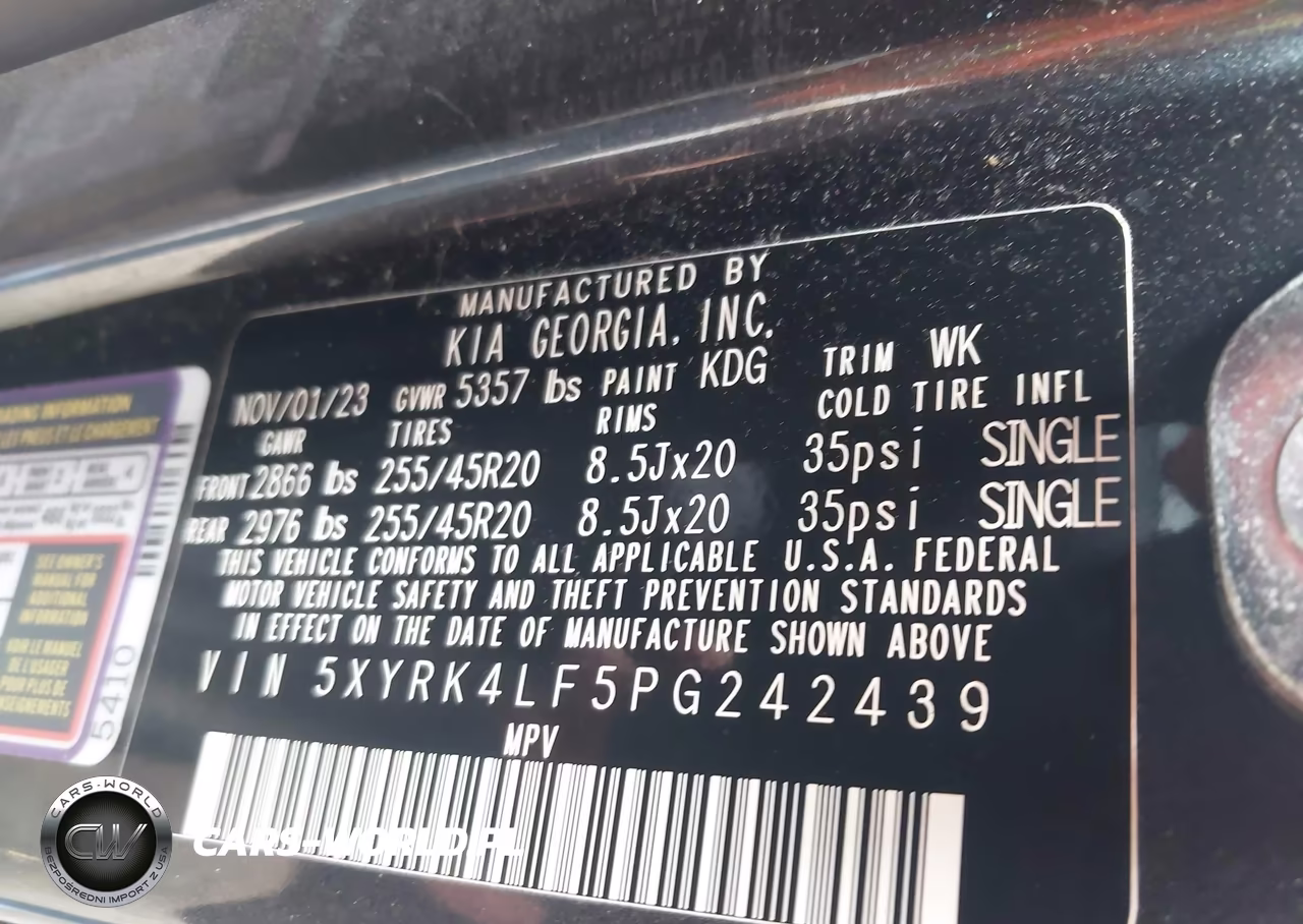 2023 Kia Sorento Sx VIN:5XYRK4LF5PG242439 - 9