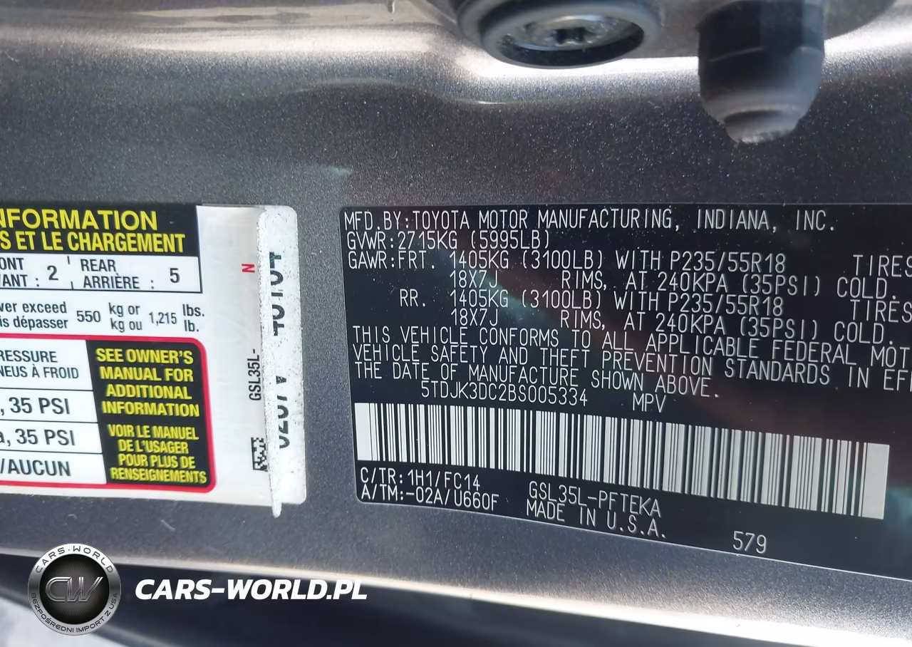2011 Toyota Sienna Le VIN:5TDJK3DC2BS005334 - 9
