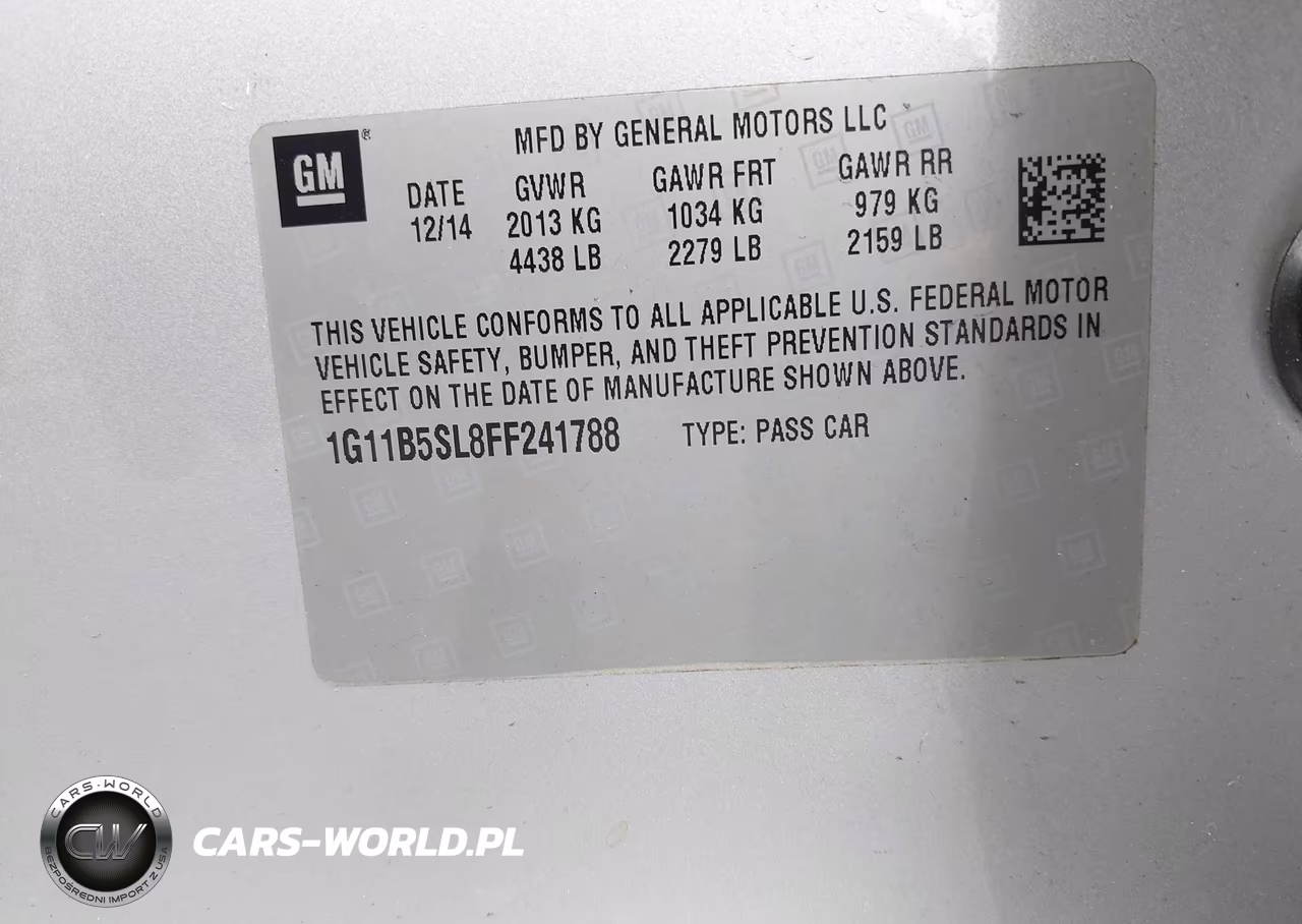 2015 Chevrolet Malibu Ls VIN:1G11B5SL8FF241788 - 9