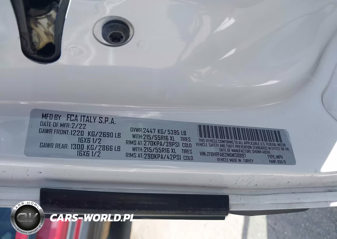 2022 Ram Promaster City Cargo Van VIN:ZFBHRFAB2N6W38897 - 9