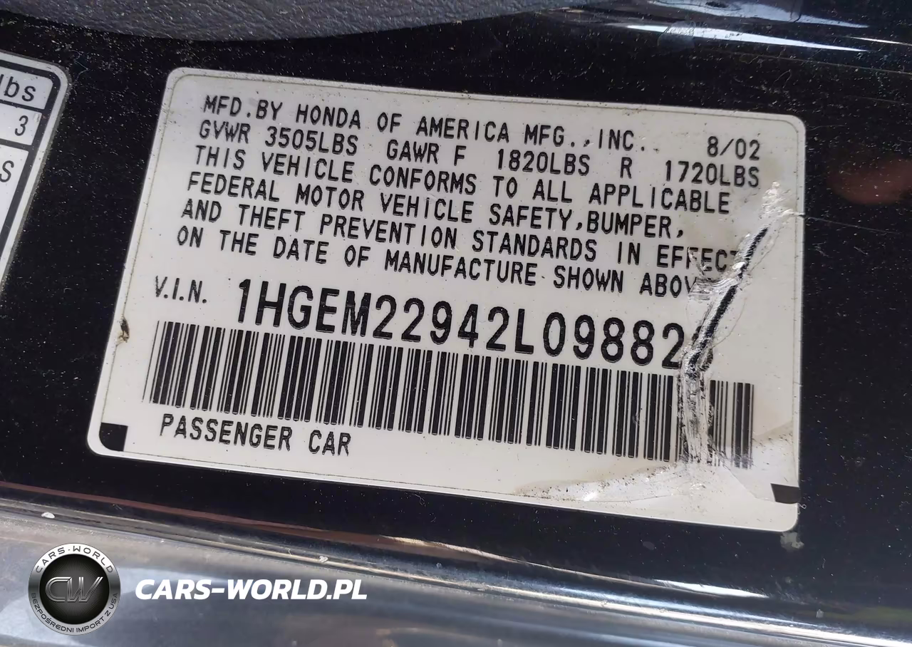 2002 Honda Civic Ex VIN:1HGEM22942L098826 - 12