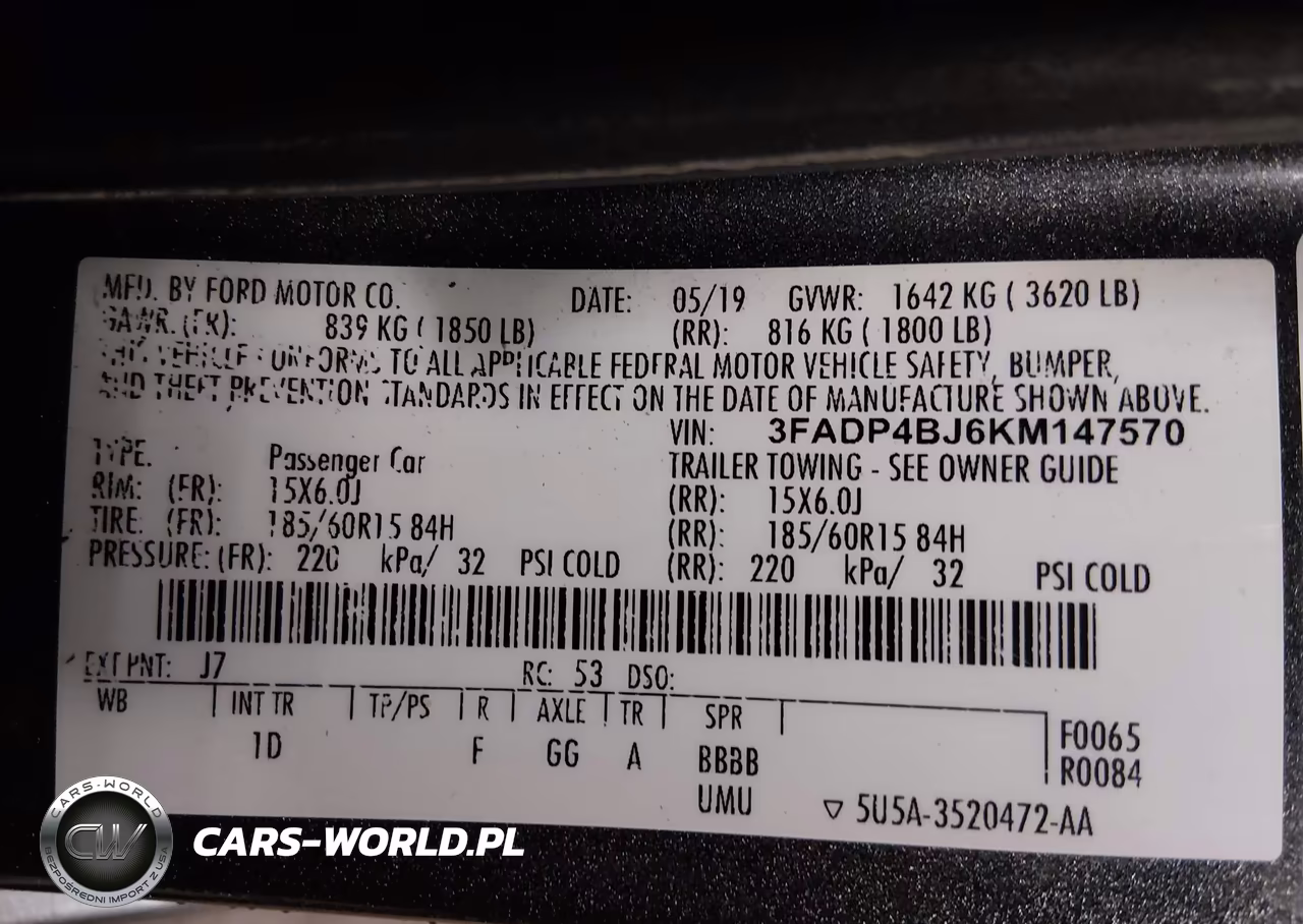 2019 Ford Fiesta Se VIN:3FADP4BJ6KM147570 - 9