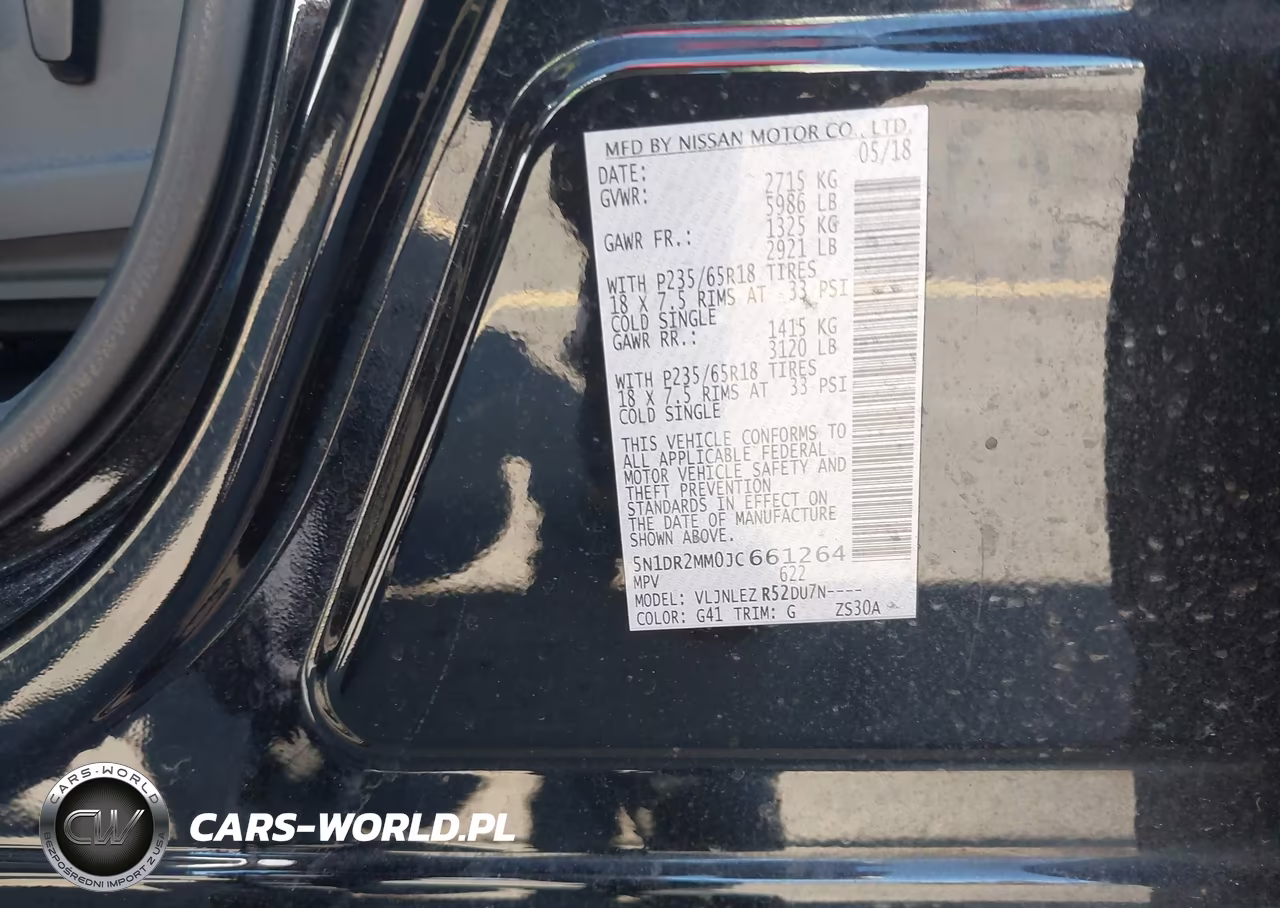 2018 Nissan Pathfinder Sv VIN:5N1DR2MM0JC661264 - 9
