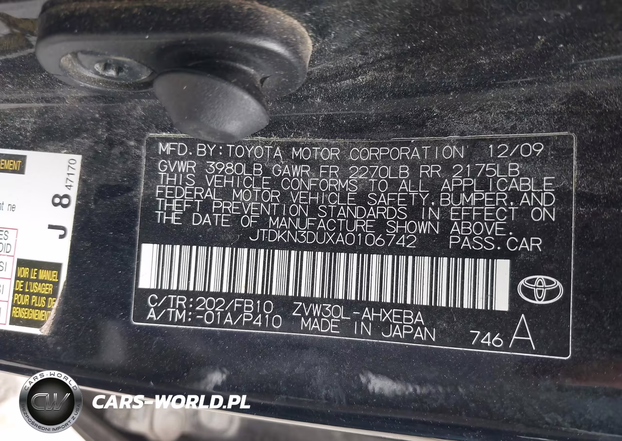 2010 Toyota Prius Ii VIN:JTDKN3DUXA0106742 - 9