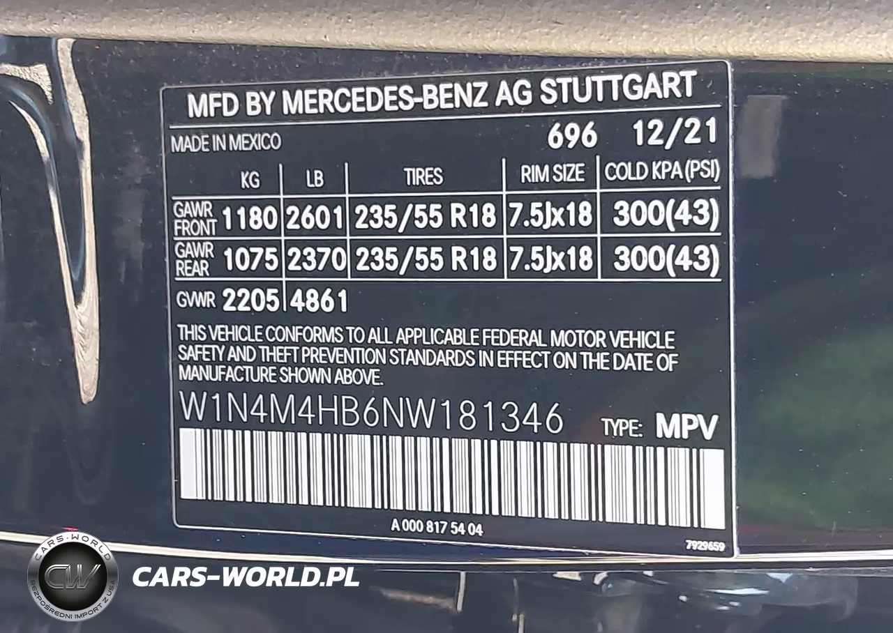 2022 Mercedes-Benz Glb 250 4Matic VIN:W1N4M4HB6NW181346 - 9