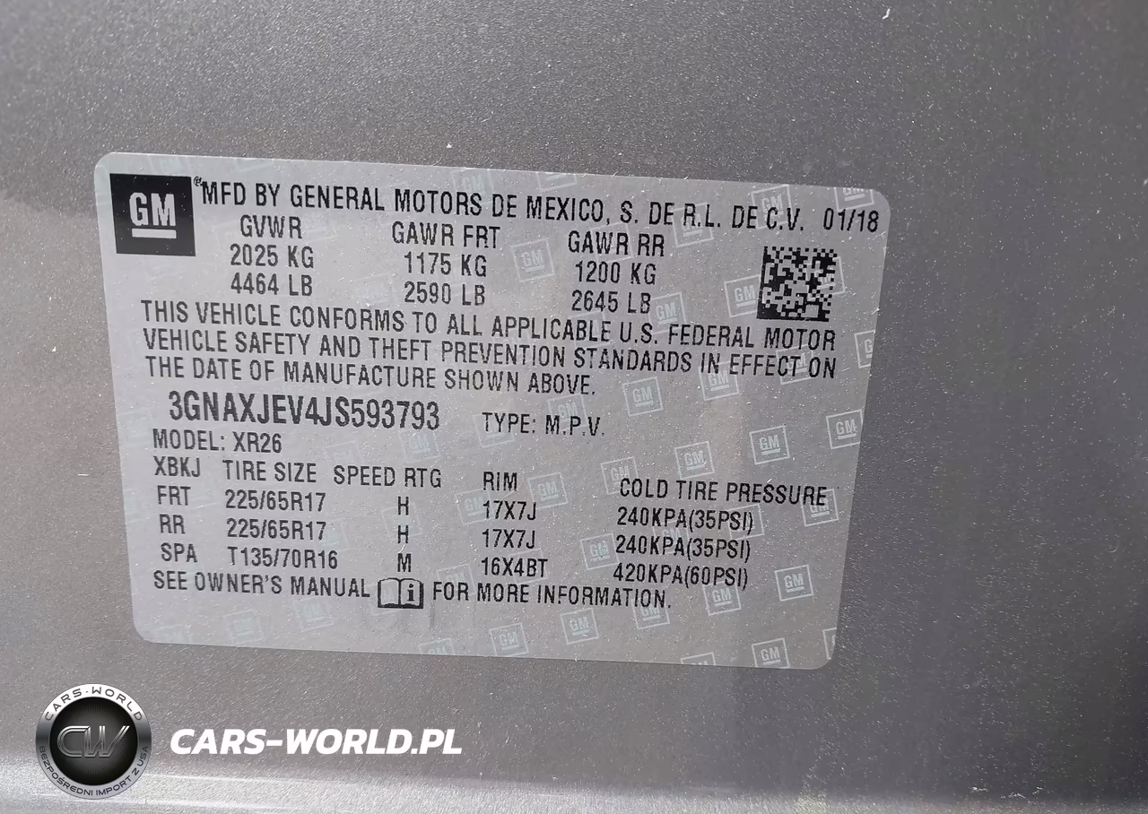 2018 Chevrolet Equinox Lt VIN:3GNAXJEV4JS593793 - 9