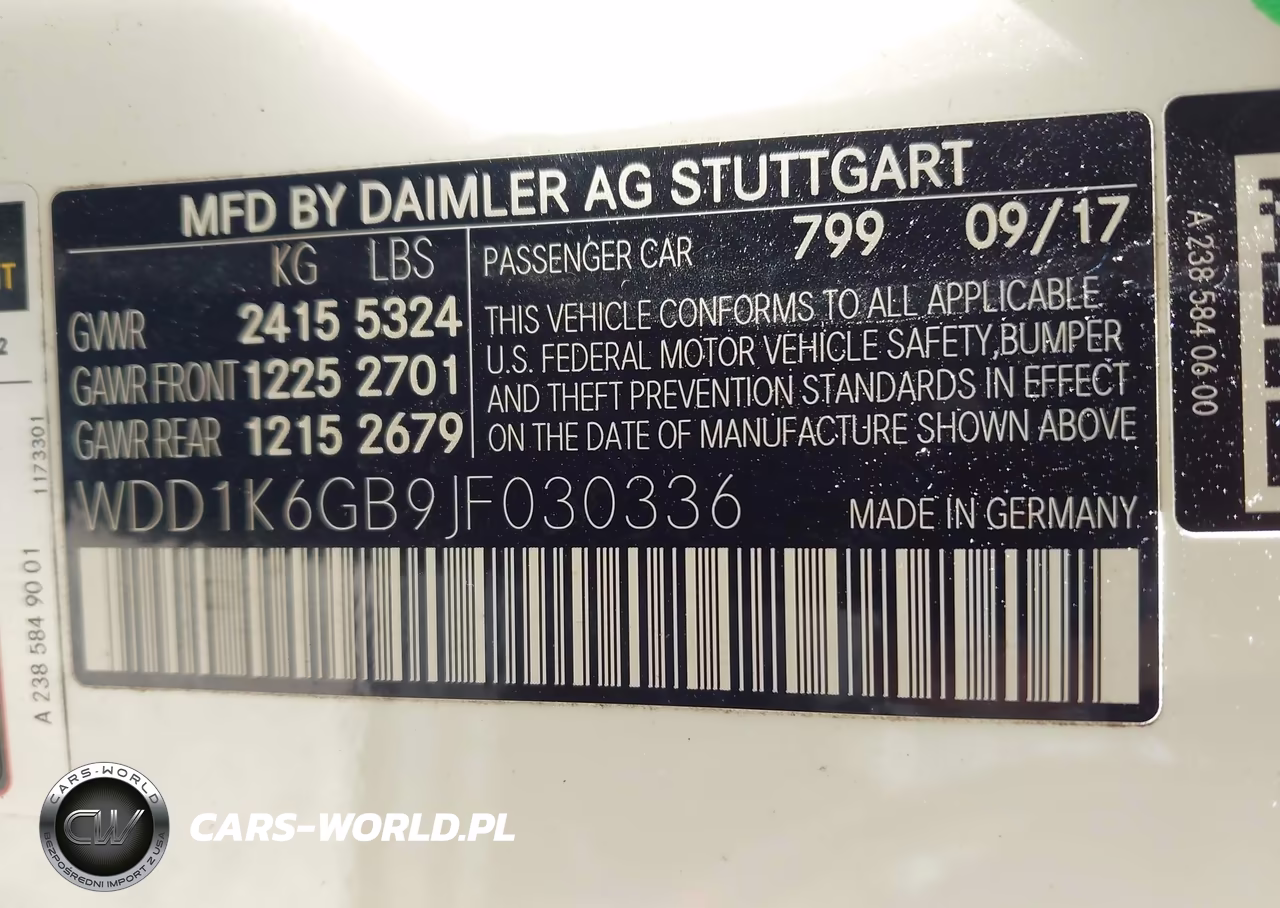 2018 Mercedes-Benz E 400 4Matic VIN:WDD1K6GB9JF030336 - 9