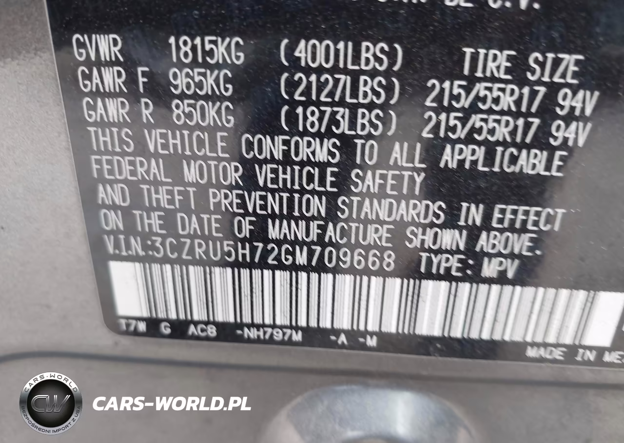 2016 Honda Hr-V Ex-L VIN:3CZRU5H72GM709668 - 9
