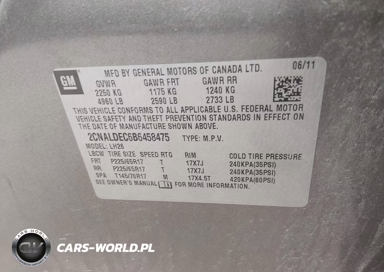 2011 Chevrolet Equinox 1Lt VIN:2CNALDEC6B6458475 - 9