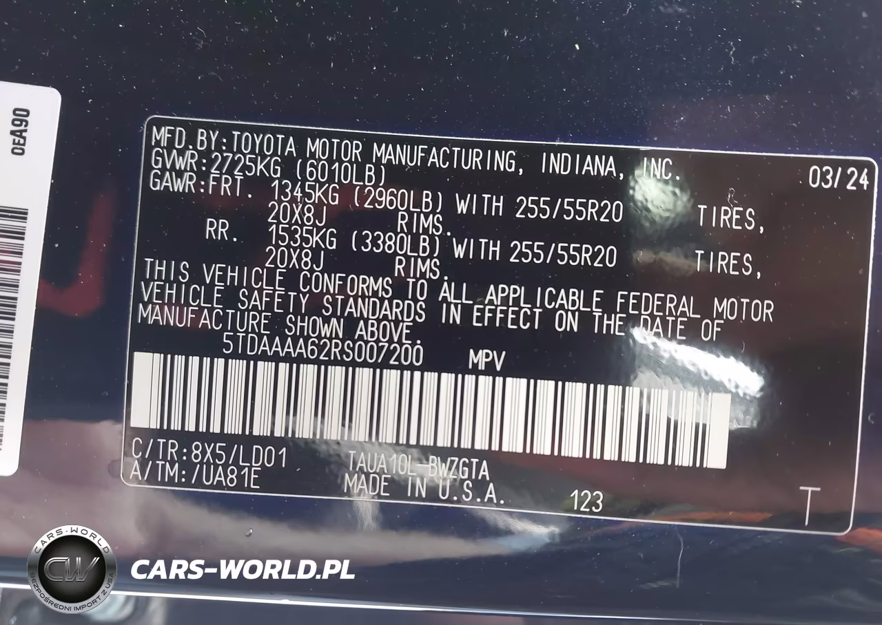 2024 Lexus Tx 350 Luxury VIN:5TDAAAA62RS007200 - 9