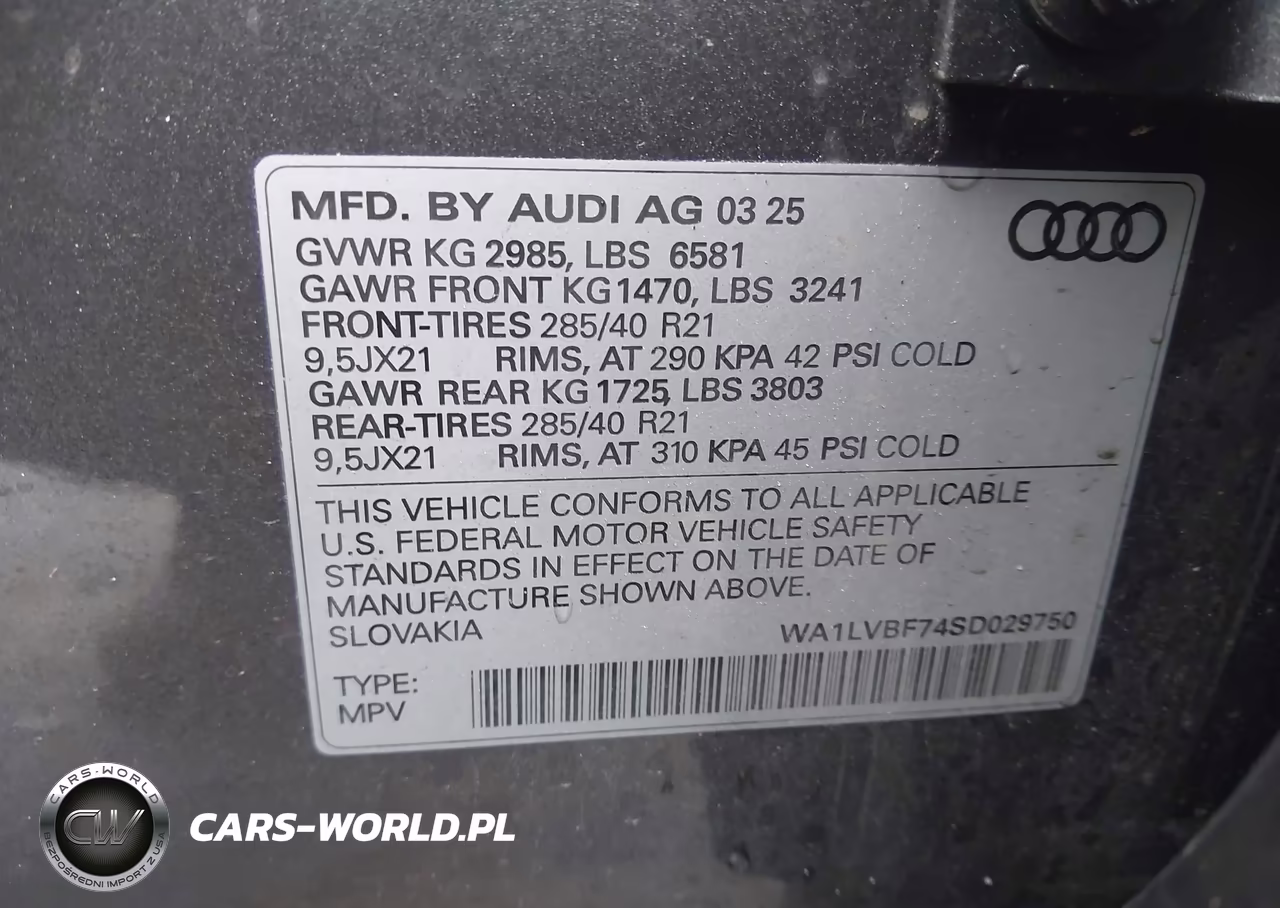 2025 Audi Q7 Premium Plus 55 Tfsi Quattro Tiptronic VIN:WA1LVBF74SD029750 - 9