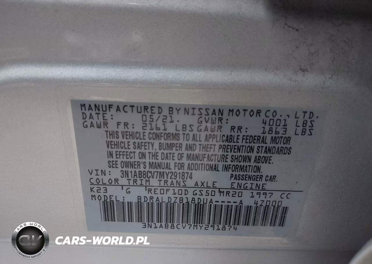2021 Nissan Sentra Sv Xtronic Cvt VIN:3N1AB8CV7MY291874 - 9