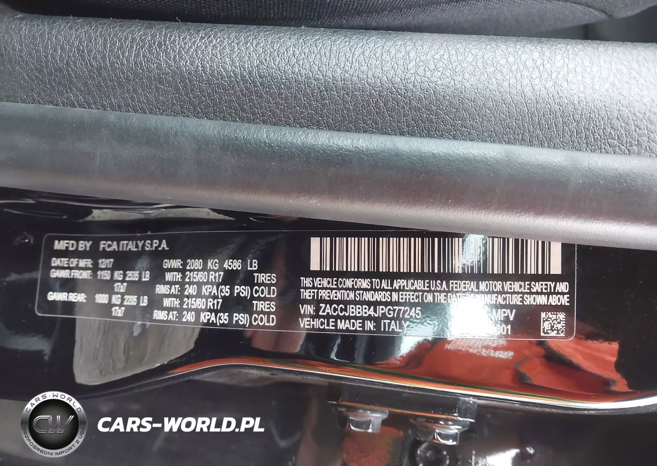2018 Jeep Renegade Latitude 4X4 VIN:ZACCJBBB4JPG77245 - 9