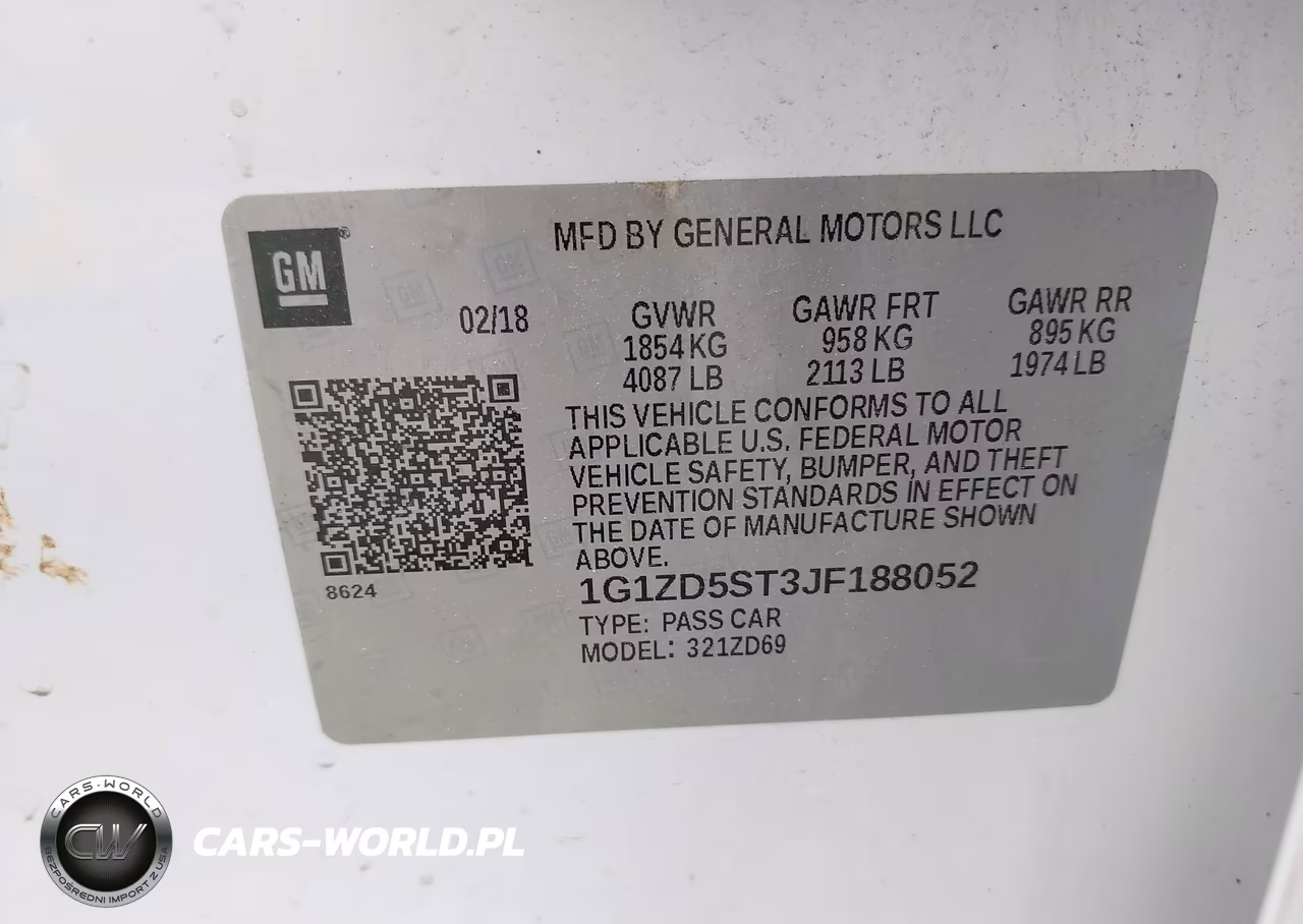 2018 Chevrolet Malibu Lt VIN:1G1ZD5ST3JF188052 - 9
