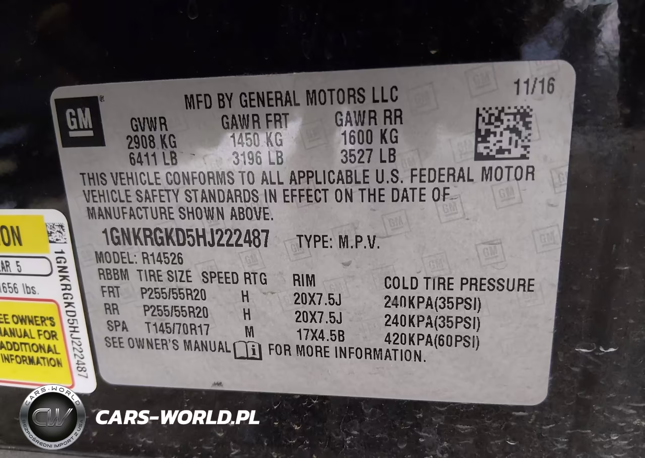 2017 Chevrolet Traverse 1Lt VIN:1GNKRGKD5HJ222487 - 9