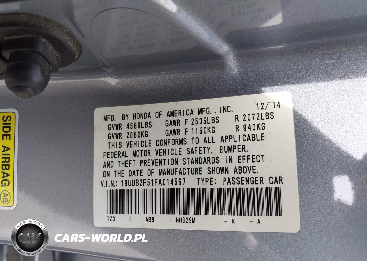 2015 Acura Tlx V6 Tech VIN:19UUB2F51FA014567 - 9