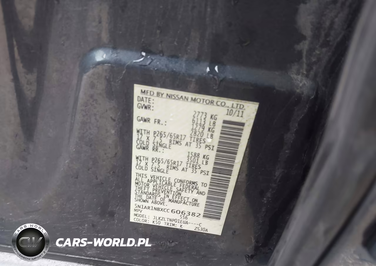 2012 Nissan Pathfinder Sv VIN:5N1AR1NBXCC606382 - 9