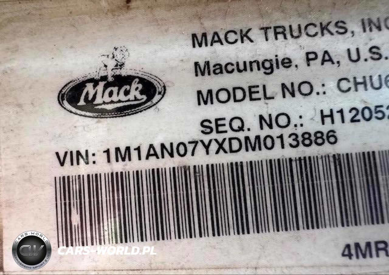 2013 Mack 600 Chu600 VIN:1M1AN07YXDM013886 - 9