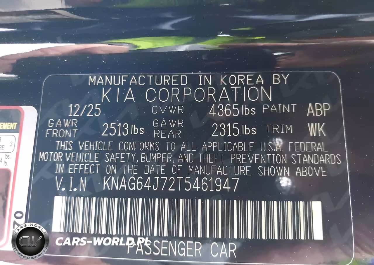 2026 Kia K5 Gt-Line Fwd VIN:KNAG64J72T5461947 - 9