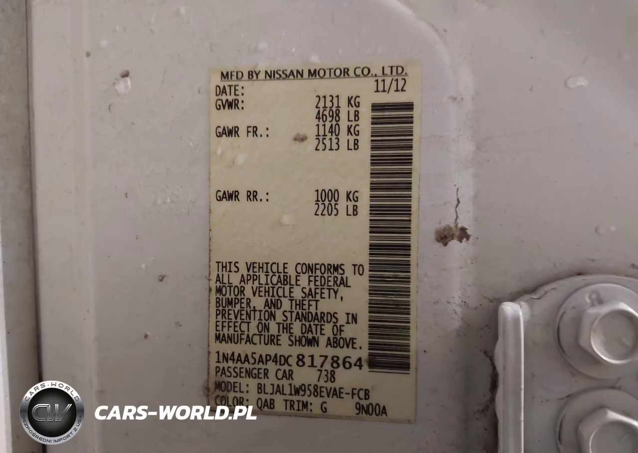 2013 Nissan Maxima 3.5 Sv VIN:1N4AA5AP4DC817864 - 9