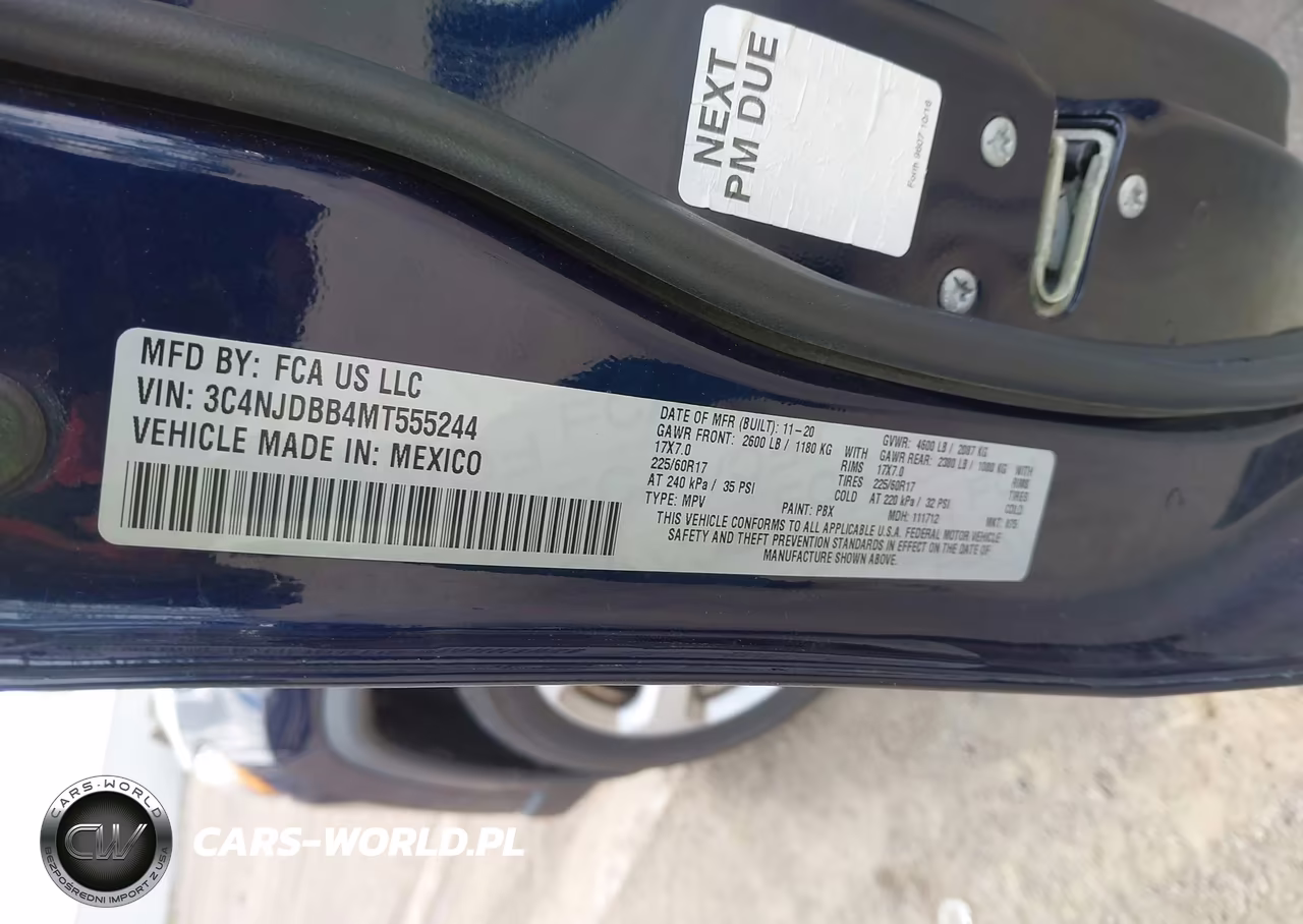 2021 Jeep Compass Latitude 4X4 VIN:3C4NJDBB4MT555244 - 9