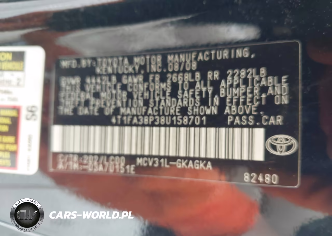2008 Toyota Camry Solara Sle VIN:4T1FA38P38U158701 - 9