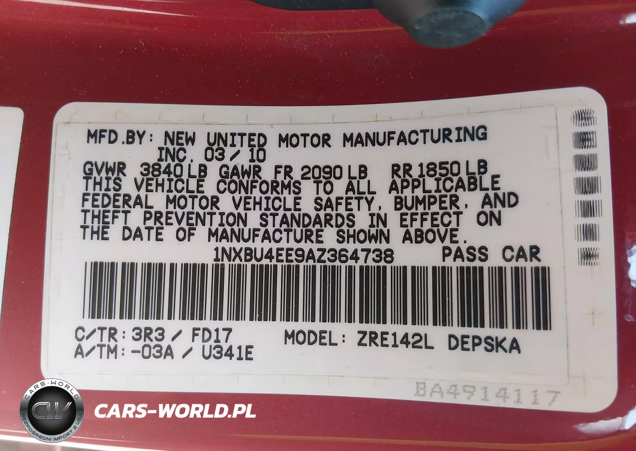 2010 Toyota Corolla S-Le-Xle VIN:1NXBU4EE9AZ364738 - 9