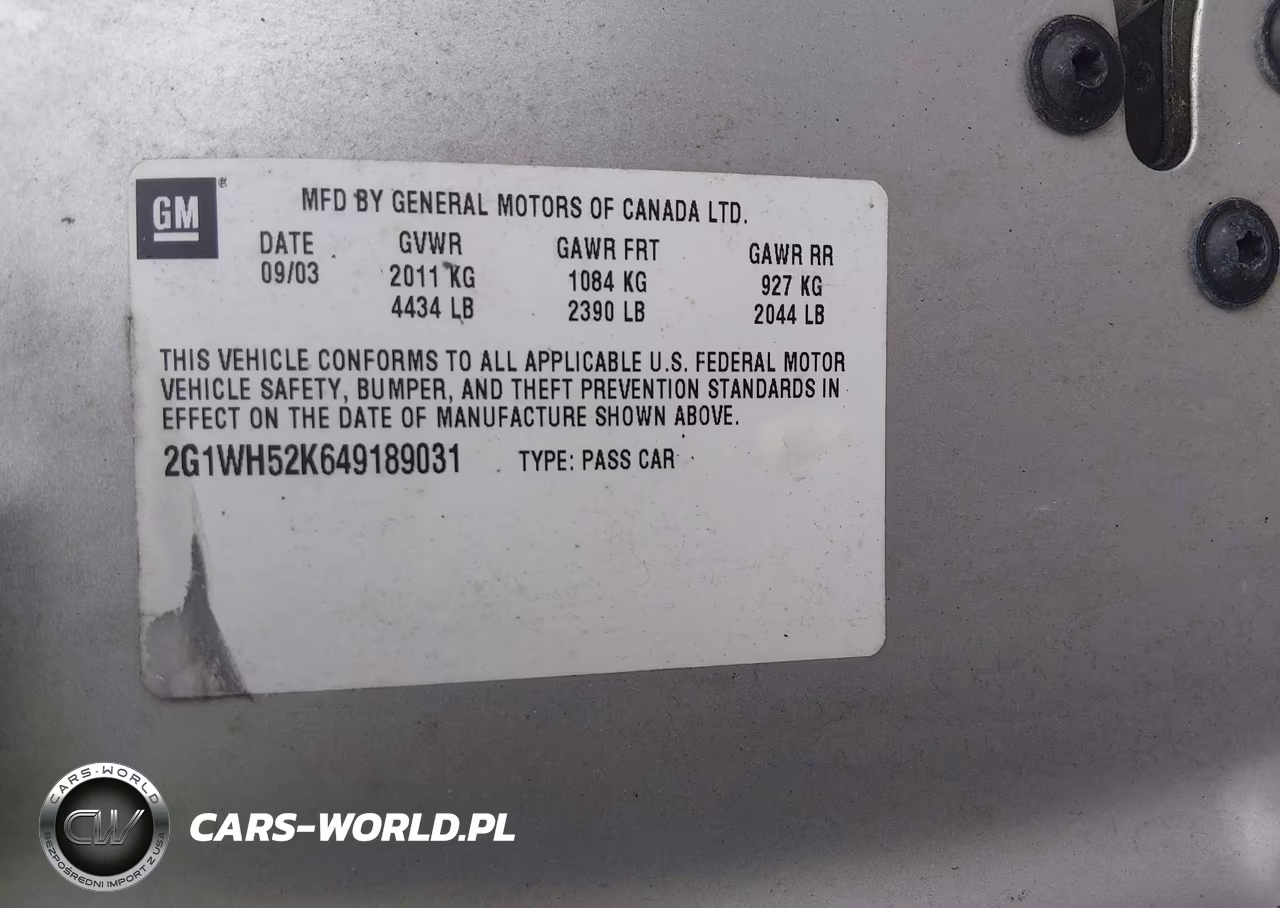 2004 Chevrolet Impala Ls VIN:2G1WH52K649189031 - 9
