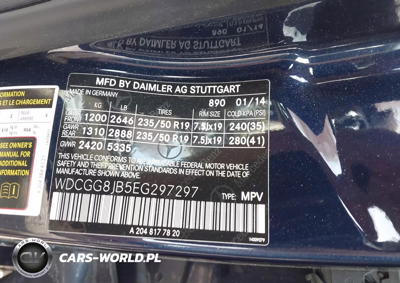 2014 Mercedes-Benz Glk 350 4Matic VIN:WDCGG8JB5EG297297 - 9